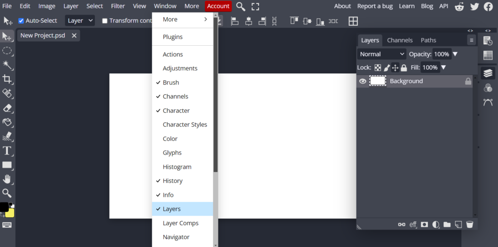 Як включити панель шарів layers у Photopea | Дизайн у Photopea для дітей | ITfuture