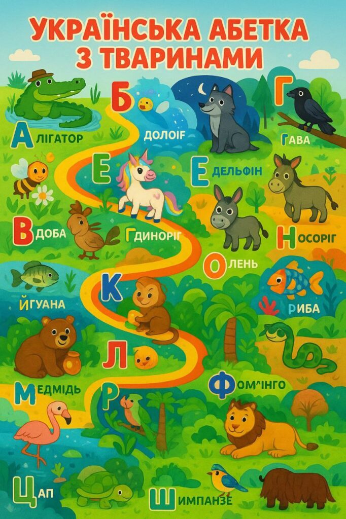 Абетка алфавіт створений штучним інтелектом