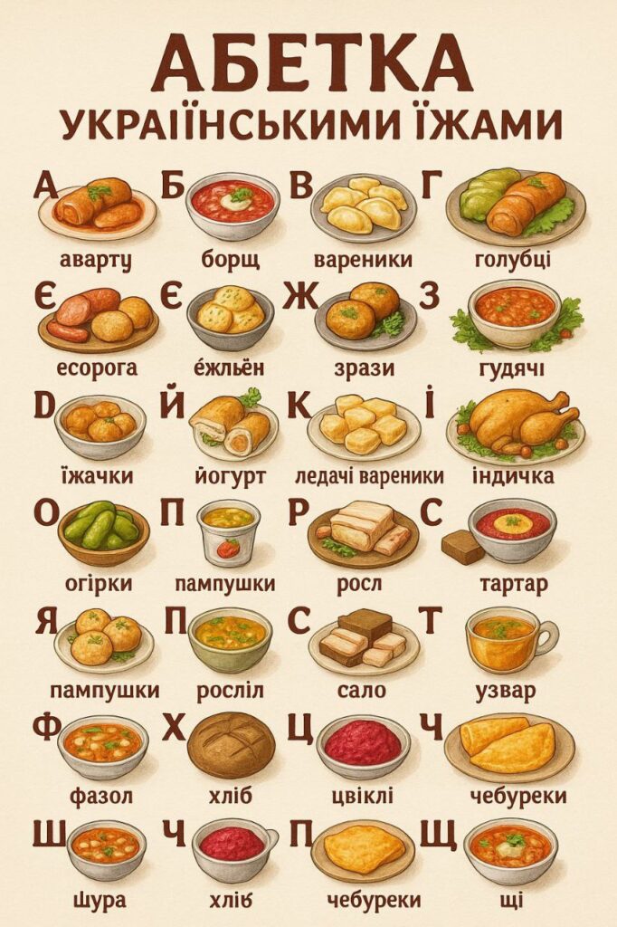 Абетка алфавіт створений штучним інтелектом